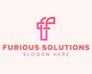 Minimalist Company Letter F logo design