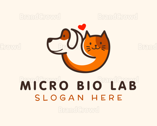 Dog Cat Veterinarian Logo