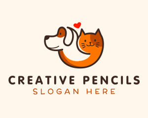 Dog Cat Veterinarian Logo