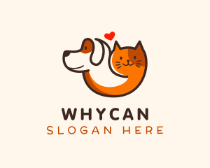 Dog Cat Veterinarian Logo