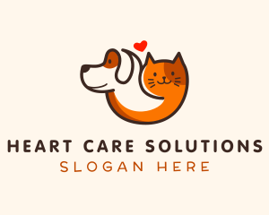 Dog Cat Veterinarian logo design