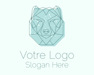 Winter - Polar Bear Monoline logo design