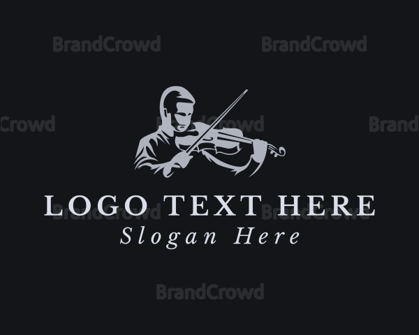 Violin Musician Instrument Logo