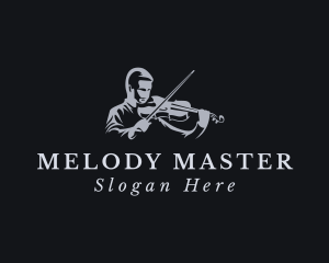 Musician - Violin Musician Instrument logo design