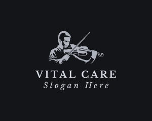 Music Festival - Violin Musician Instrument logo design