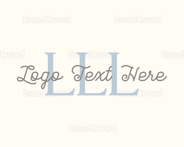 Cursive Elegant Branding Logo