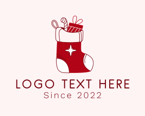 Box - Christmas Sock Gift logo design
