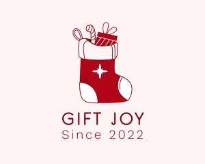 Christmas Sock Gift logo design