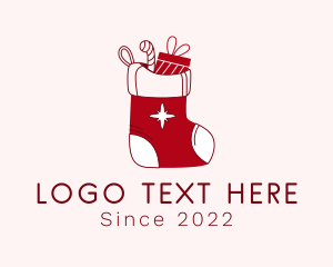 Sock - Christmas Sock Gift logo design