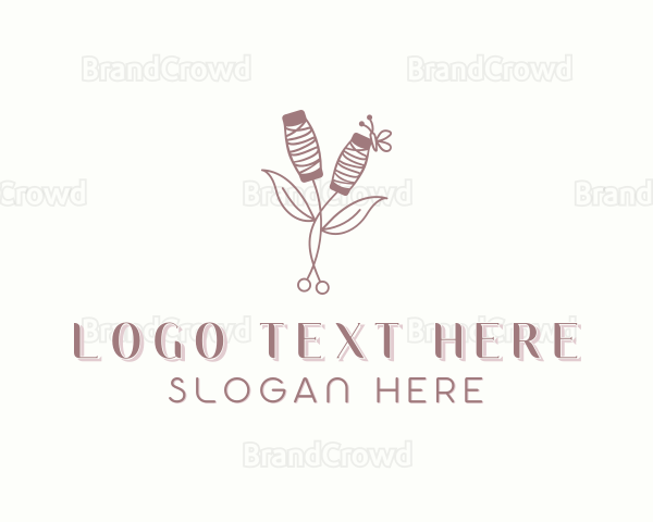 Stitching Sewing Yarn Logo