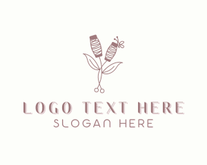 Vintage - Stitching Sewing Yarn logo design