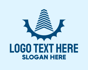 Urban - Blue Building Gear logo design