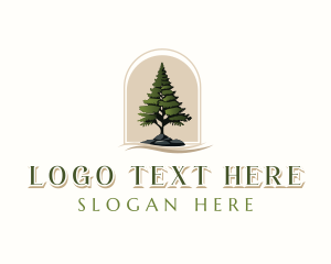 Pine Branch - Pine Tree Forestry logo design