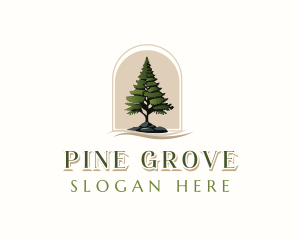 Pine - Pine Tree Forestry logo design