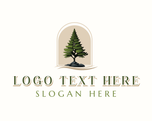 Nature Park - Pine Tree Forestry logo design