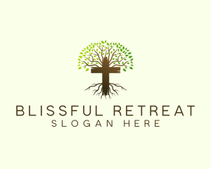 Bible Study - Tree Crucifix Ministry logo design