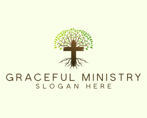 Ministry - Tree Crucifix Ministry logo design