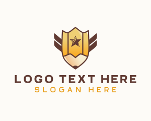 Stock - Pencil Shield Academy logo design