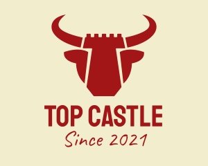 Bull Castle Fortress logo design