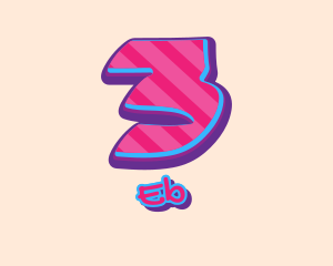 Beatbox - Pop Graffiti Number 3 logo design