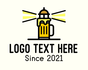 Alcoholic - Lighthouse Beer Pub logo design