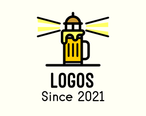Navy - Lighthouse Beer Pub logo design