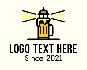 Lager - Lighthouse Beer Pub logo design