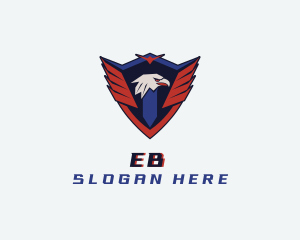 Veteran - American Eagle Shield logo design