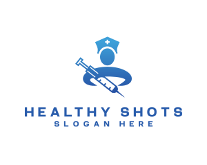 Nurse Medical Vaccine logo design