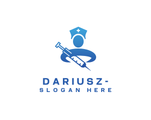 Syringe - Nurse Medical Vaccine logo design