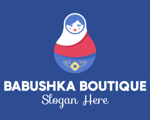 Cute Matryoshka Doll logo design