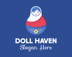 Doll - Cute Matryoshka Doll logo design