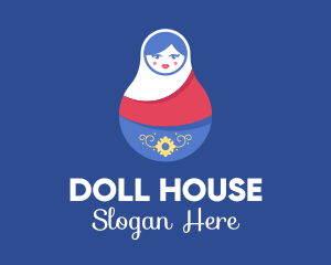 Doll - Cute Matryoshka Doll logo design