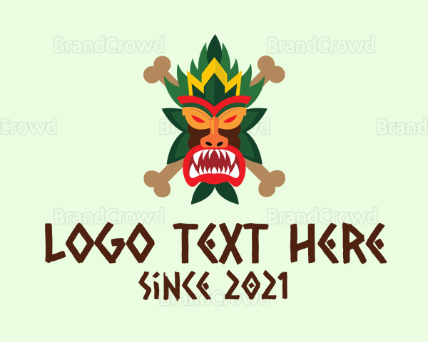 Scary Tiki Mask Logo