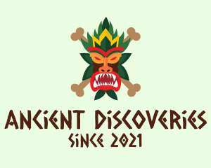 Scary Tiki Mask logo design