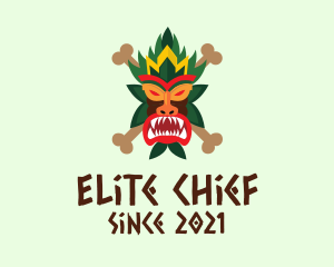 Chief - Scary Tiki Mask logo design