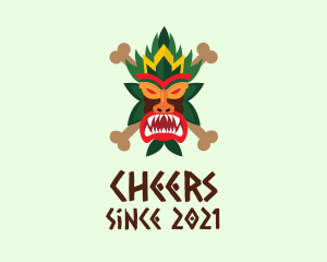 Chief - Scary Tiki Mask logo design