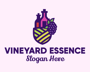 Grape Winery Farm logo design