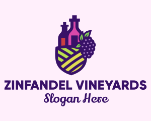 Grape Winery Farm logo design