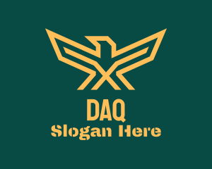 Golden Military Eagle  Logo
