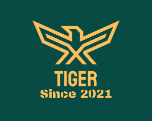 Hawk - Golden Military Eagle logo design