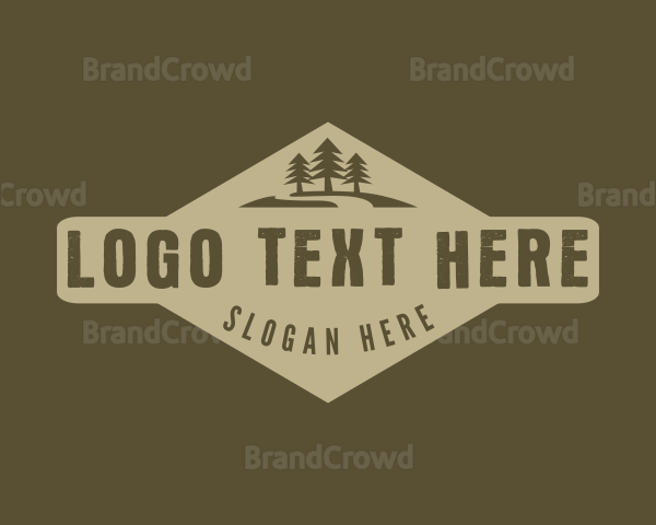 Outdoor Pine Forest Logo