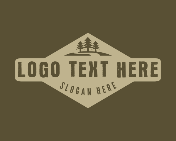 Park - Outdoor Pine Forest logo design