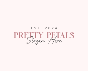 Elegant Pretty Wordmark logo design