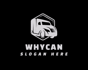 Fast Truck - Truck Transportation Hexagon logo design