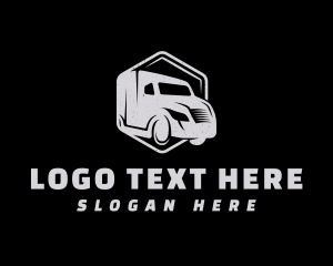 Automotive - Truck Transportation Hexagon logo design