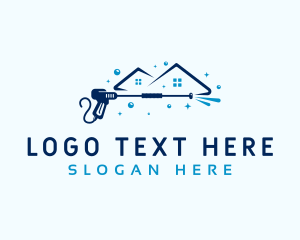 Cleaning Service - Pressure Washer Home logo design