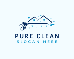 Pressure Washer Home logo design