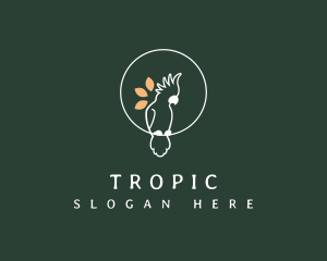 Parrot Tropical Bird logo design