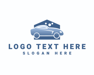 Car Cleaning - Home Car Wash logo design